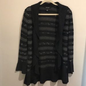 White House Black Market long shimmery sweater